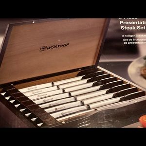 8 piece stainless steel steak knife set